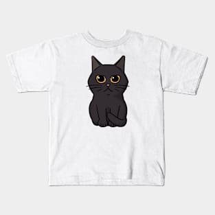 Black cat Kids T-Shirt